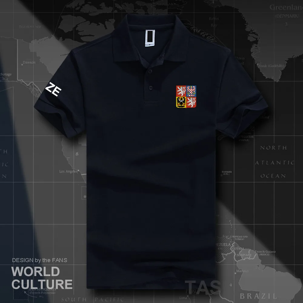Czech Republic CZE polo shirts men short sleeve white brands printed for country 2018 cotton nation emblem new fashion | Мужская одежда