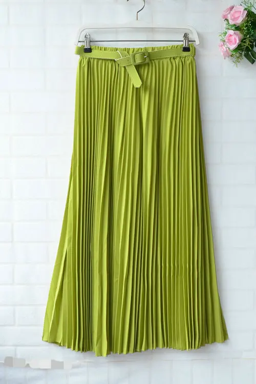 2019 весенне летняя женская шифоновая Однотонная юбка принцессы женские длинные