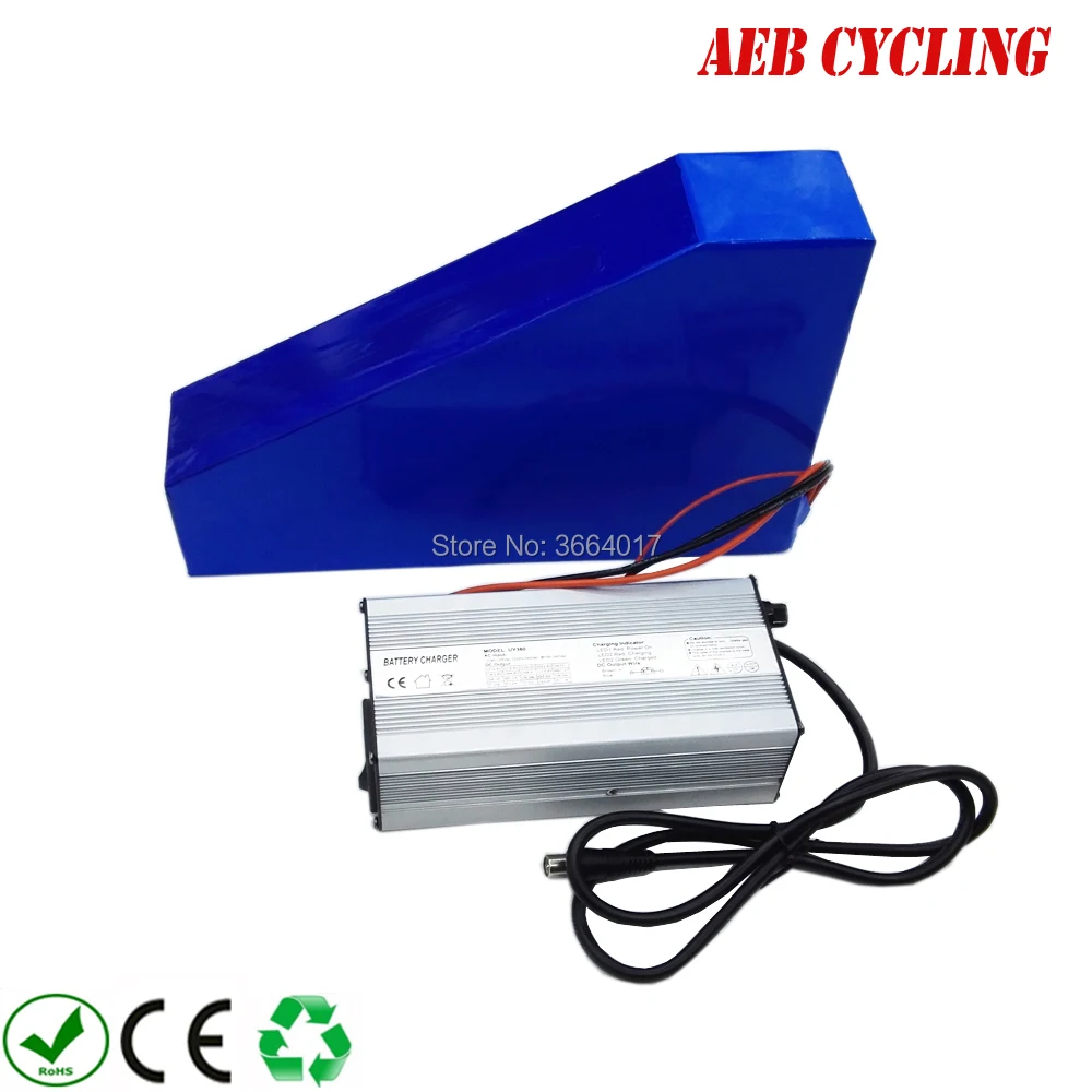 

EU US free taxes 1000W battery 52V 23Ah triangle battery Li-ion e-bike battery for mountain bike fat tire bike with triangle bag