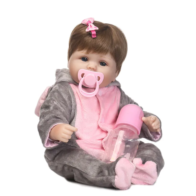 Косплей Слон Reborn baby Dolls DIY Toys 16 дюймов Реалистичная силиконовая кукла для
