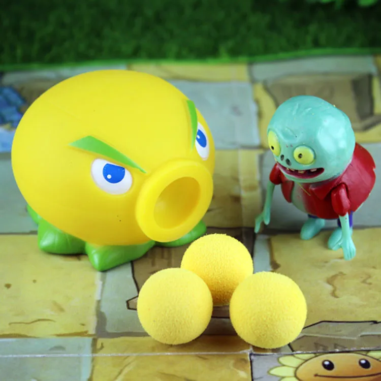 Новинка PVZ 28 стилей новая игра растения прививка Домби Peashooter ПВХ фигурка модель игрушки Аниме Фигурка горох Подсолнух Дыня 10 см - Цвет: 11