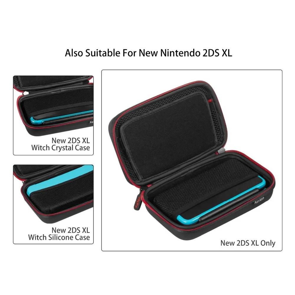 Чехол для переноски в путешествии Nod New 2/3DS XL защитный портативный чехол сумки