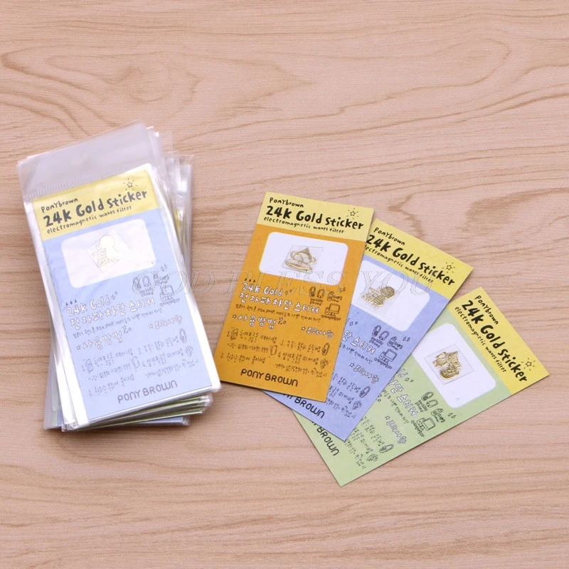50 шт. корейские Мультяшные позолоченные наклейки для мобильного телефона камеры