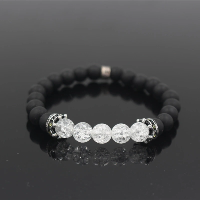 Браслет из натуральных камней для женщин и мужчин растягивающиеся ювелирные