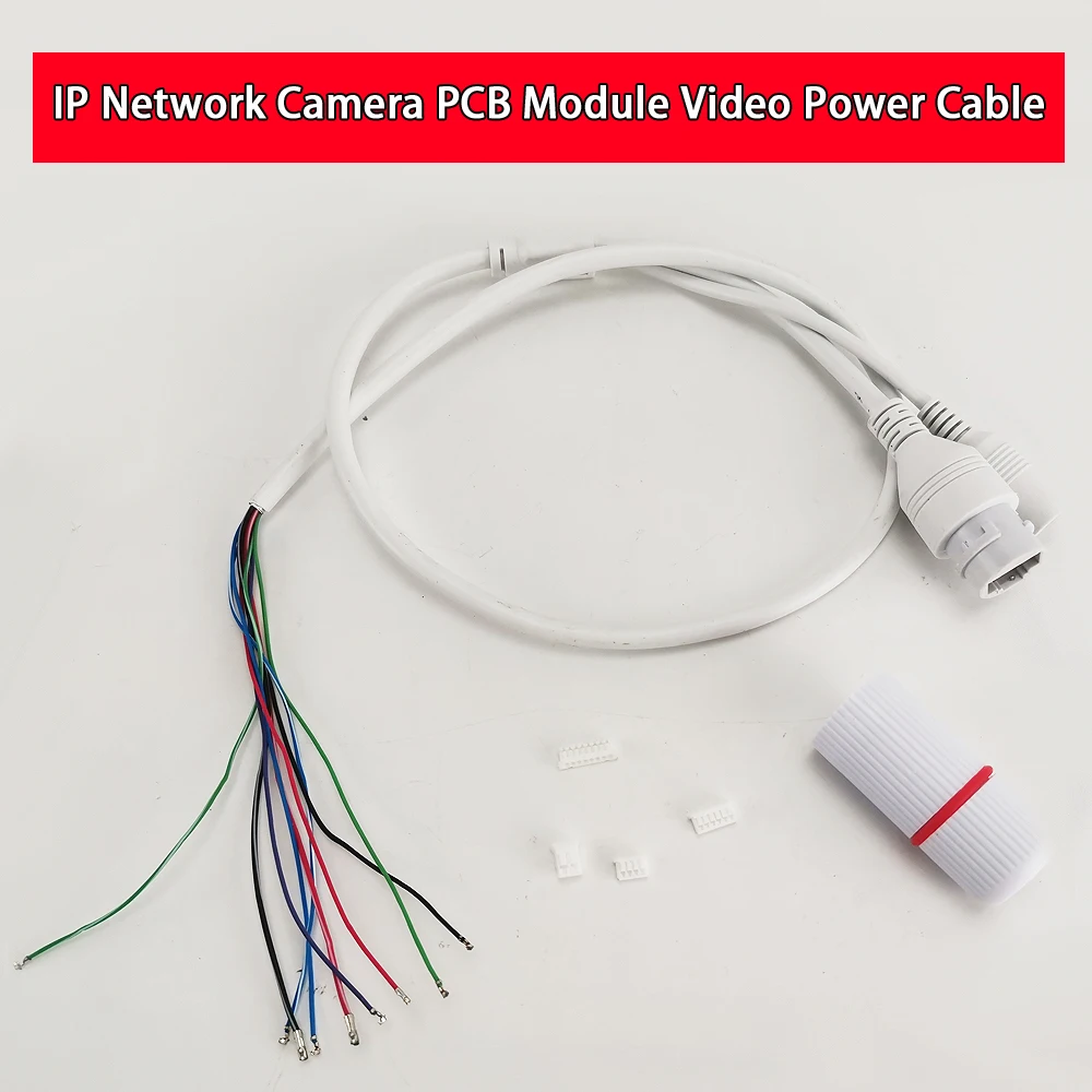 NEW CCTV IP Network WiFi HD Camera PCB Module video power cable RJ45 female &amp DC male White | Безопасность и защита
