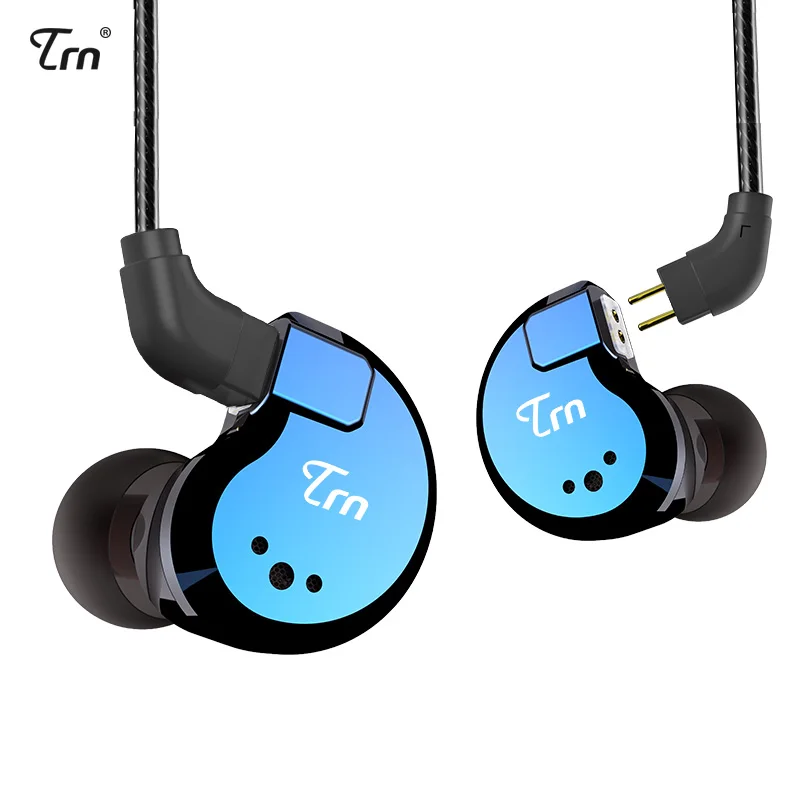 TRN V80 2BA With 2DD Hybrid Metal In Ear Earphone IEM HIFI DJ Monito Running Sport Earplug Headset 2Pin Detachable | Электроника