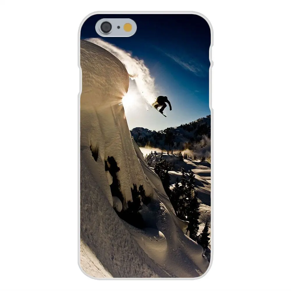 Для Apple iPhone 4 4S 5 5C 5S SE 6 6 S 7 8 Plus X XS Max XR мягкий чехол для мобильного телефона Сноубординг - Цвет: as picture