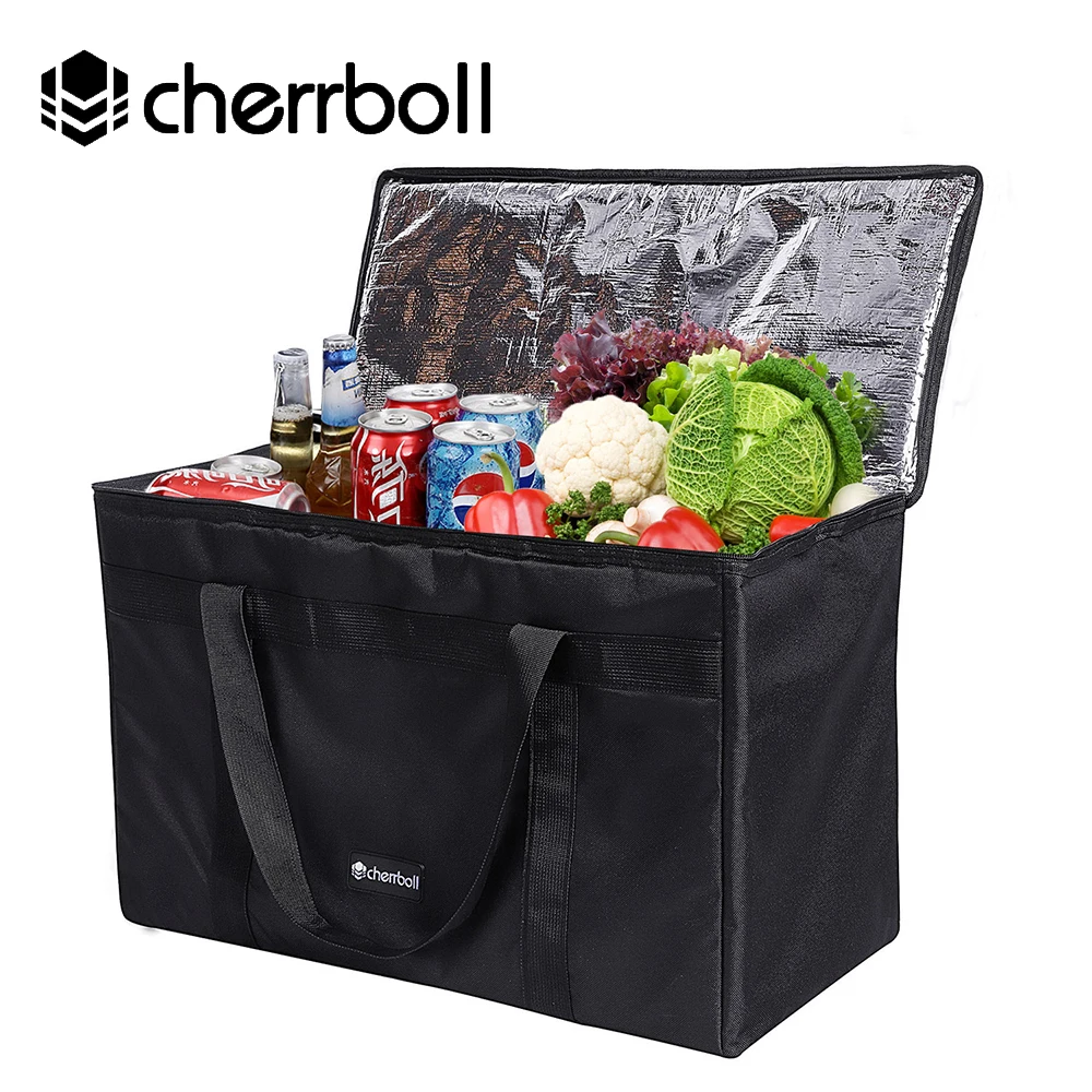 Пакет для льда Cherrboll очень большого размера, всесезонный, многоразовый, для покупок, большие сумки, ящик-охладитель для пищевых продуктов па... от AliExpress RU&CIS NEW