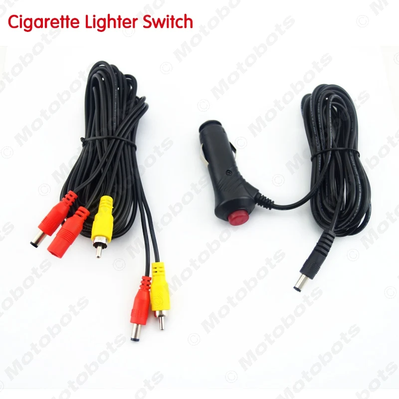 FEELDO 5&quot LCD TFT Stand-alone Monitor Rear View Backup Camera RCA Video Rearview System 2.4G Wireless Cigarette Lighter Optional |