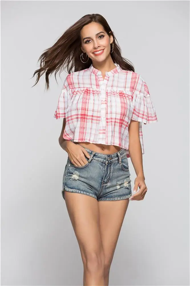 Летние новые европейские и американские пикантные с короткими рукавами длинная