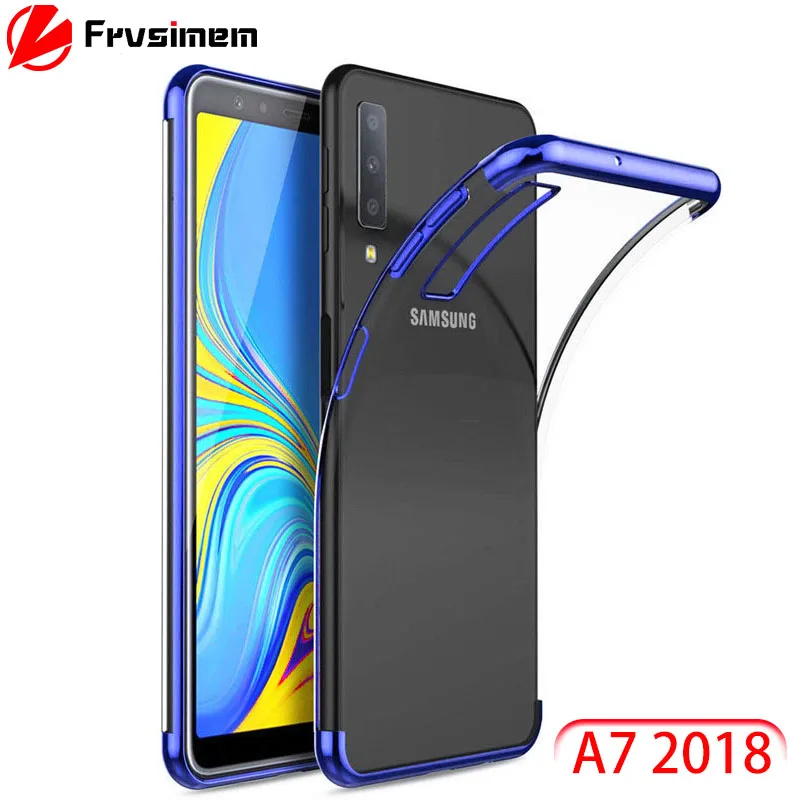 Чехол из ТПУ для Samsung Galaxy A7 2018 A750 A 750 A750f роскошный Ультратонкий Мягкий чехол