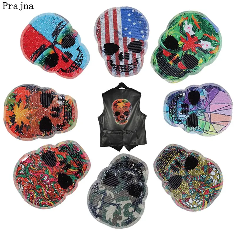 Prajna американские военные нашивки двусторонние меняющие цвет блестки нашивка