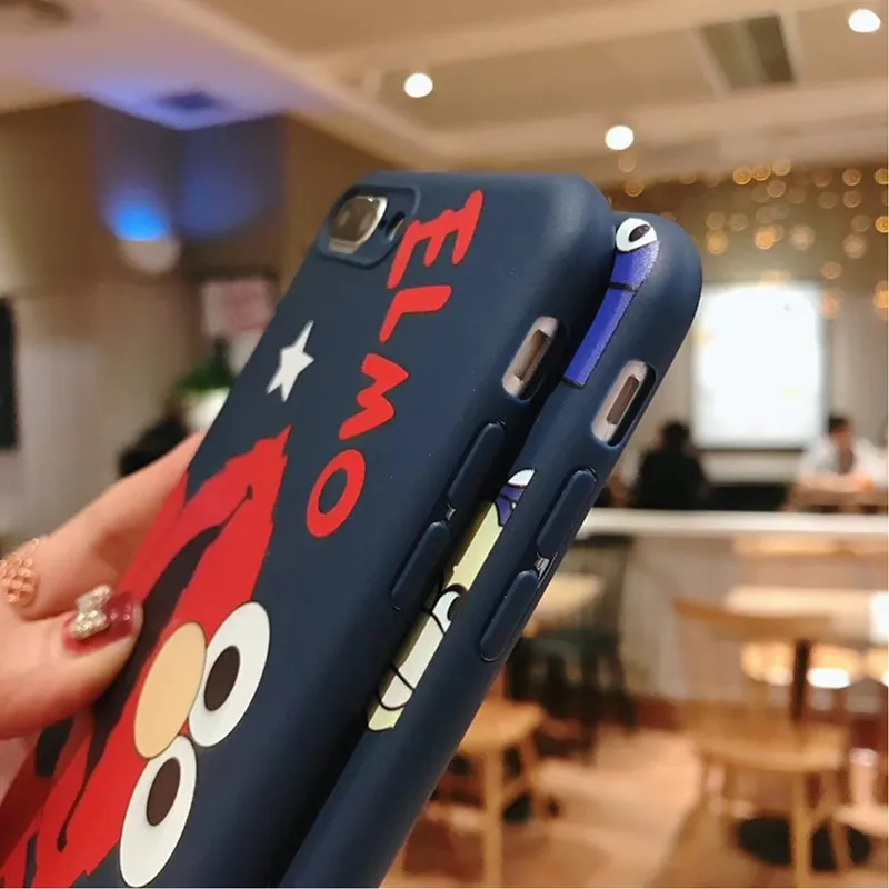 Улица Сезам Конфеты ТПУ Чехол для iPhone 6 6S Plus iPhone7 плюс тот же стиль чехол 7 8 X 10 |