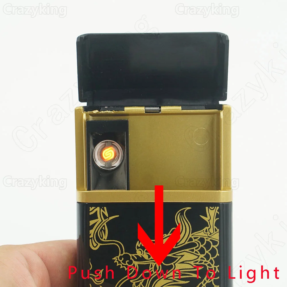 Утилита USB Электронная беспламенная зажигалка для табака перезаряжаемая 8x