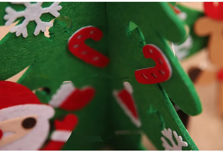 10 шт./лот Xmas нетканых DIY рождественская елка праздник Рождество ремесла украшения