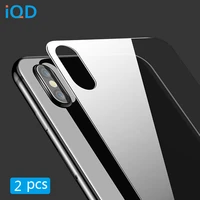iqd for iphone x tempered glass screen protectors front back clear film anti fingerprint for apple iphone x protector film 2pcs