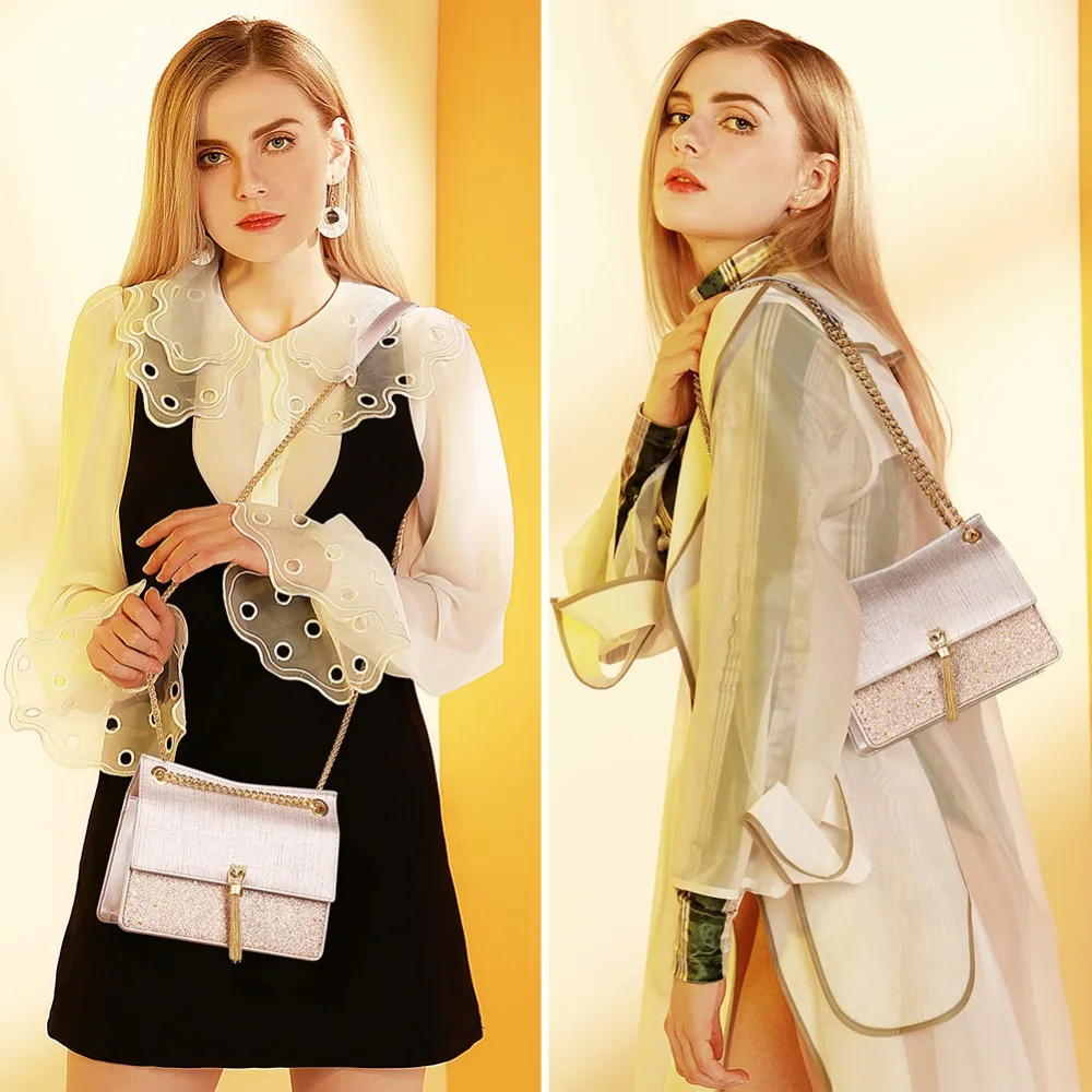 FOXER Женская однотонная Высококачественная сумка-мессенджер для Леди маленькая