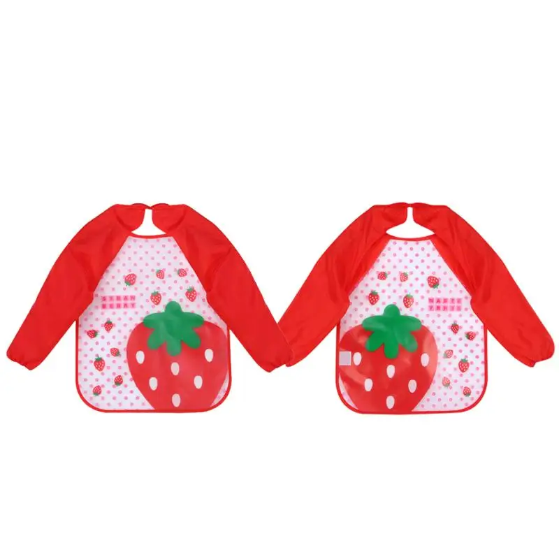 Baberos impermeables para beb&eacute;, delantal de manga larga para alimentaci&oacute;n de ni&ntilde;os, ropa suave para eructar-3