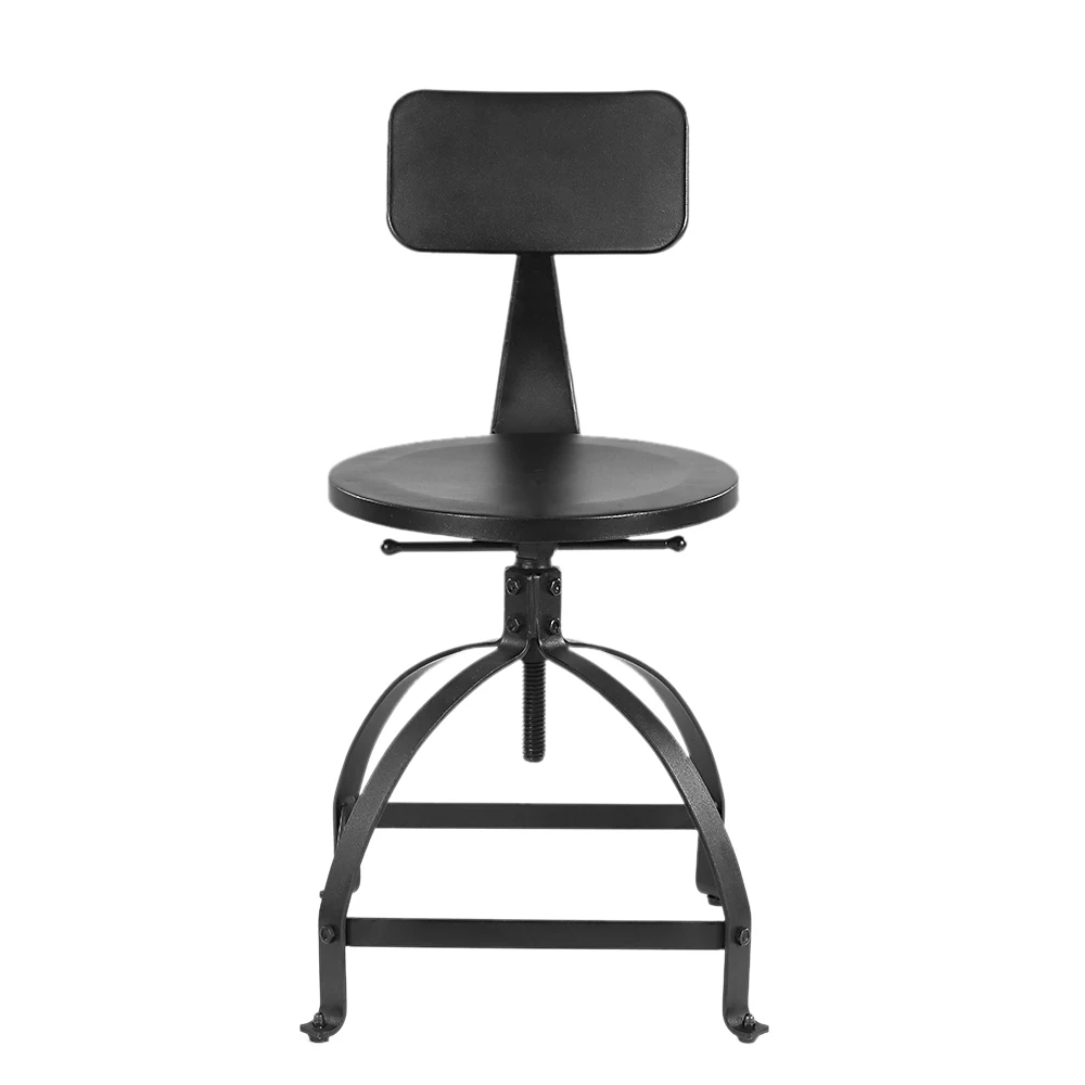 Металлический барный стул iKayaa в промышленном стиле регулируемая высота