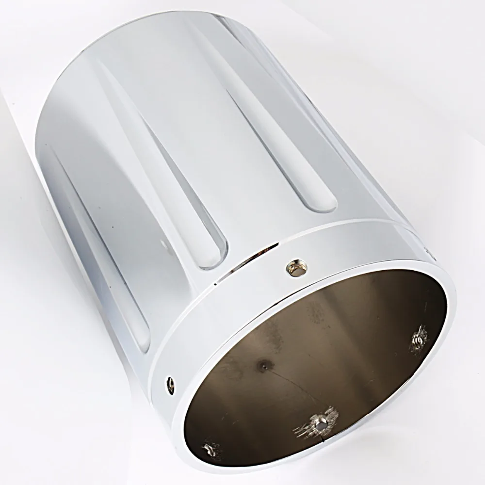 4.5 Chrome Shallow Cut Exhaust Tips for Victory Hardball, Vision, Cross Country, and Road Models image 4