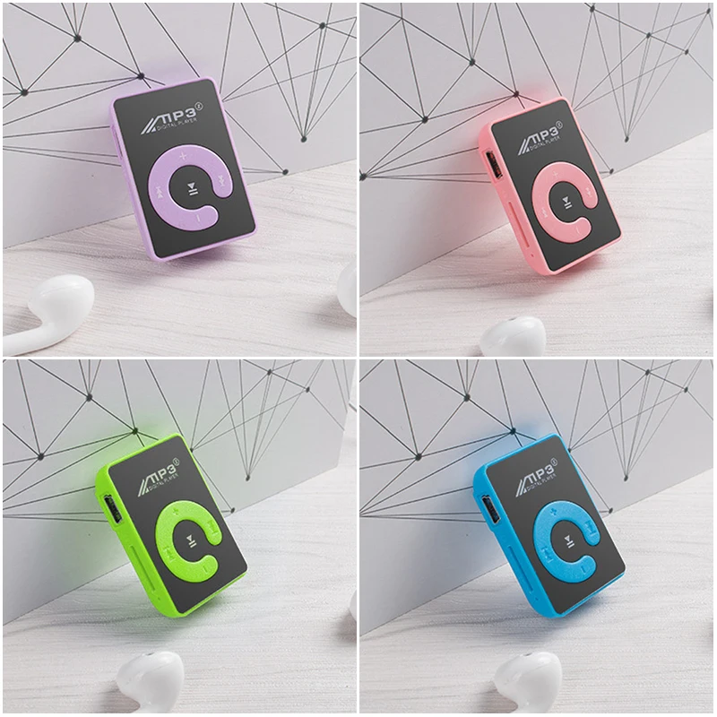 Мини mp3 плеер 6 цветов поддержка 8 ГБ TF карты с USB кабелем|MP3-плееры| |
