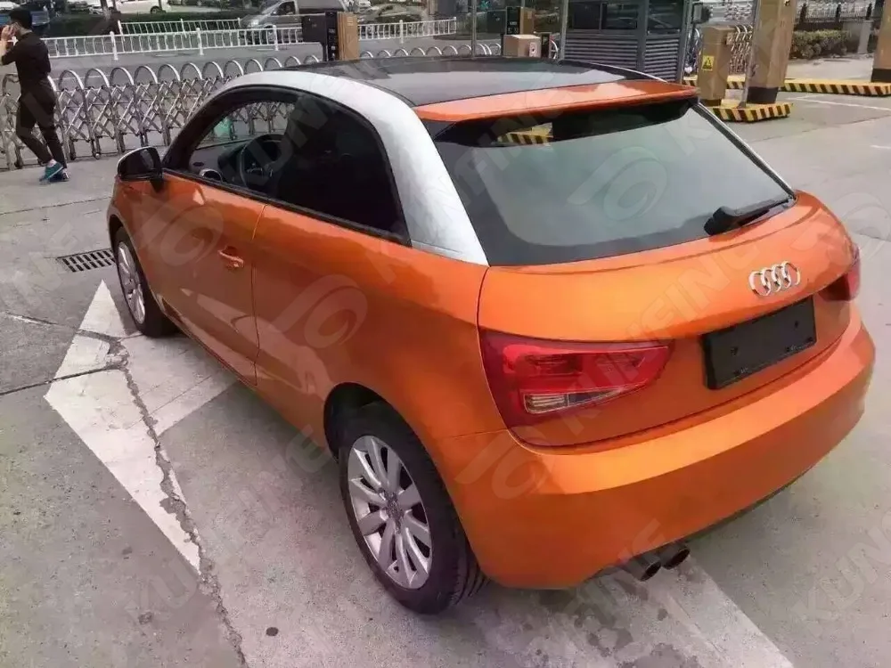 Стайлинг автомобиля обертка Аврора оранжевая Автомобильная виниловая пленка