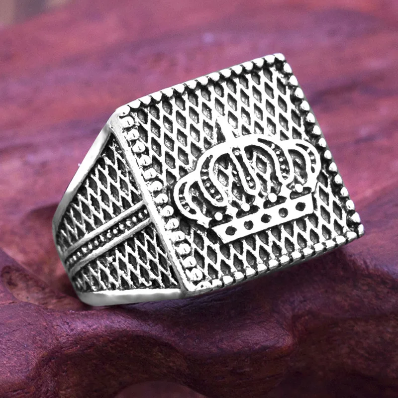 Модное кольцо в стиле хип-хоп со звездами и короной мужские аксессуары винтажное