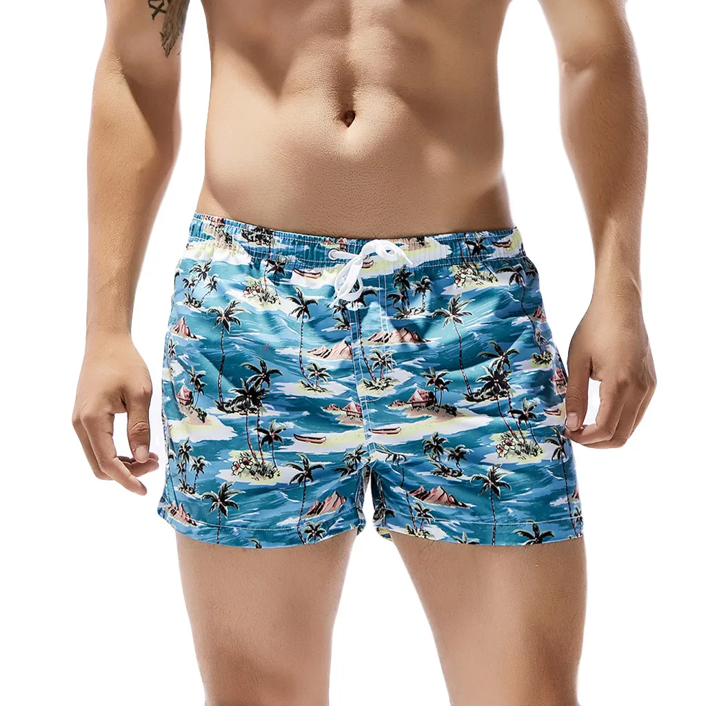 BU Womail Шорты Для мужчин летний Повседневное модные Плавание Мужские Шорты для купания быстросохнущая Пляжные Серфинг бег Плавание ming Watershort свободные подарок M29 - Цвет: BU