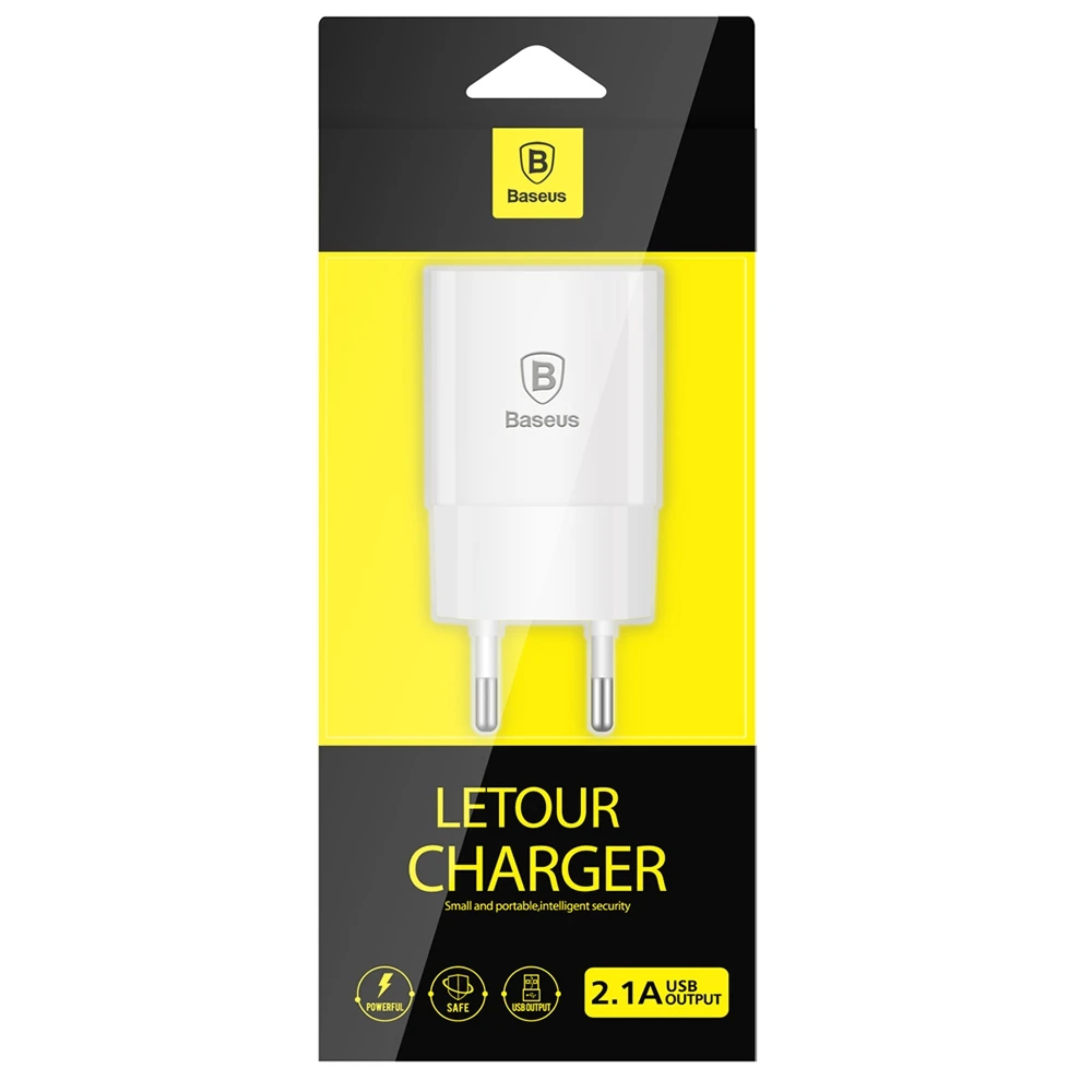 BASEUS ЕС Plug 5 В 2A путешествия USB Зарядное устройство Быстрая Зарядка адаптер стене