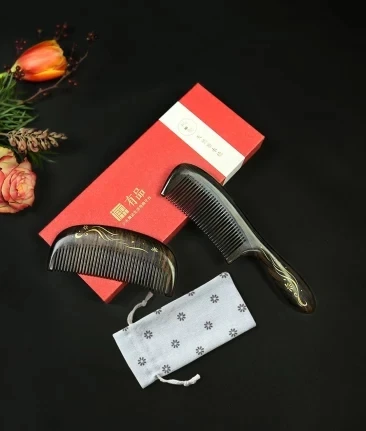 xiaomi mijia, натуральное дерево, сокровище, золото, ручная роспись, расческа, Антистатическая, черное дерево, окрашенная золото, ручная роспись, расческа, горячая распродажа