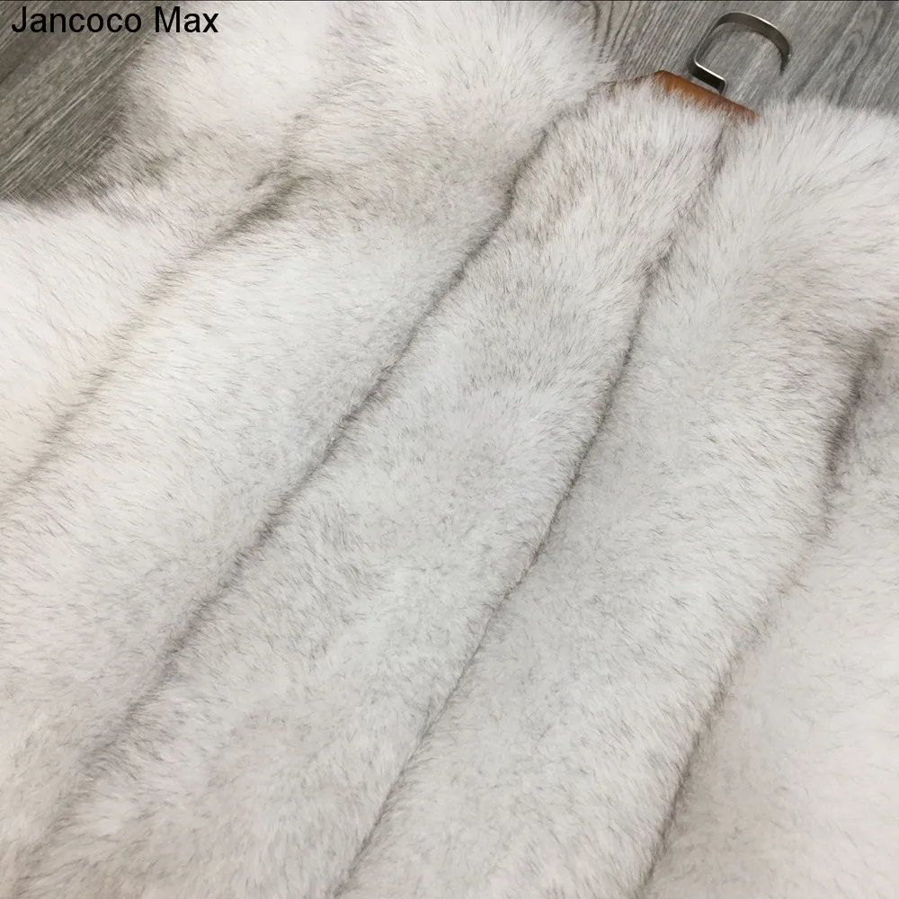 Jancoco Max натуральный мех лисы жилет женская модная жилетка наивысшего качества Зимняя теплая верхняя одежда пальто куртка S7159