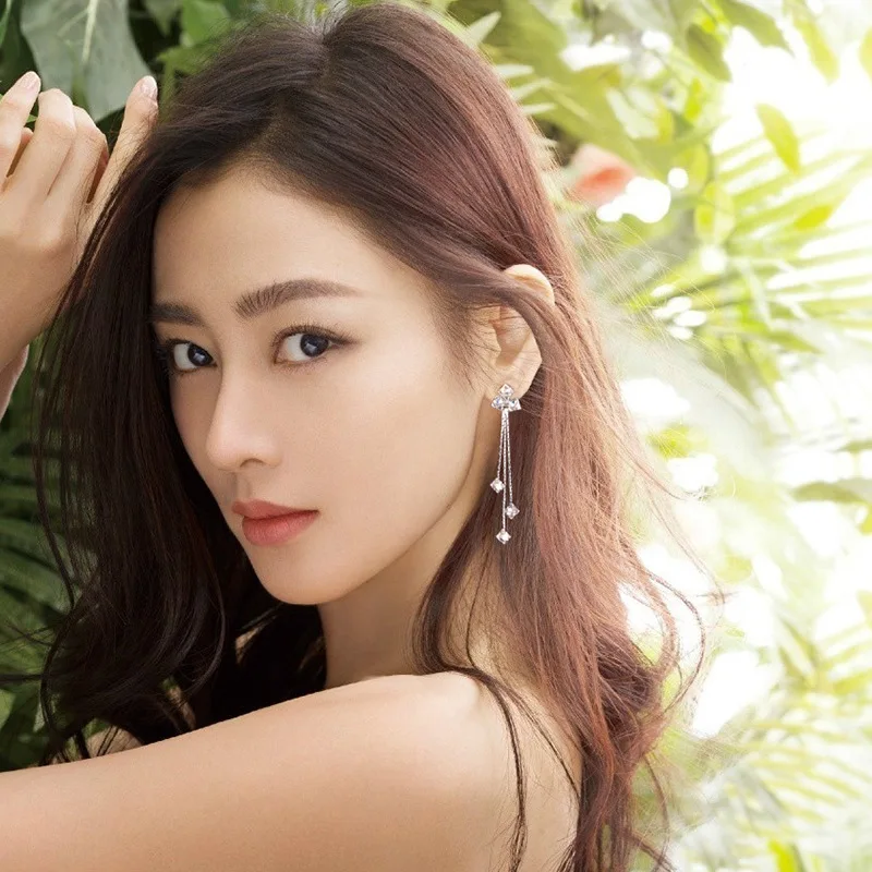 2020 простые блестящие квадратные циркониевые ювелирные изделия подходят для