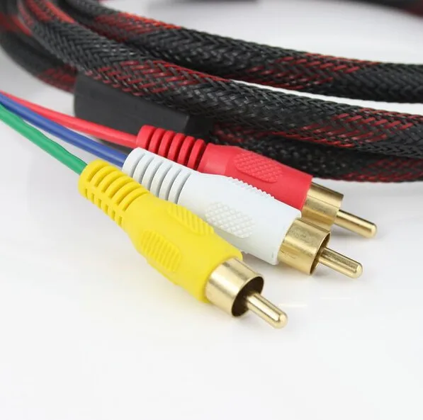 1 5 м HDMI папа на 3 RCA (красный + желтый белый) Видео Аудио AV кабель адаптер для