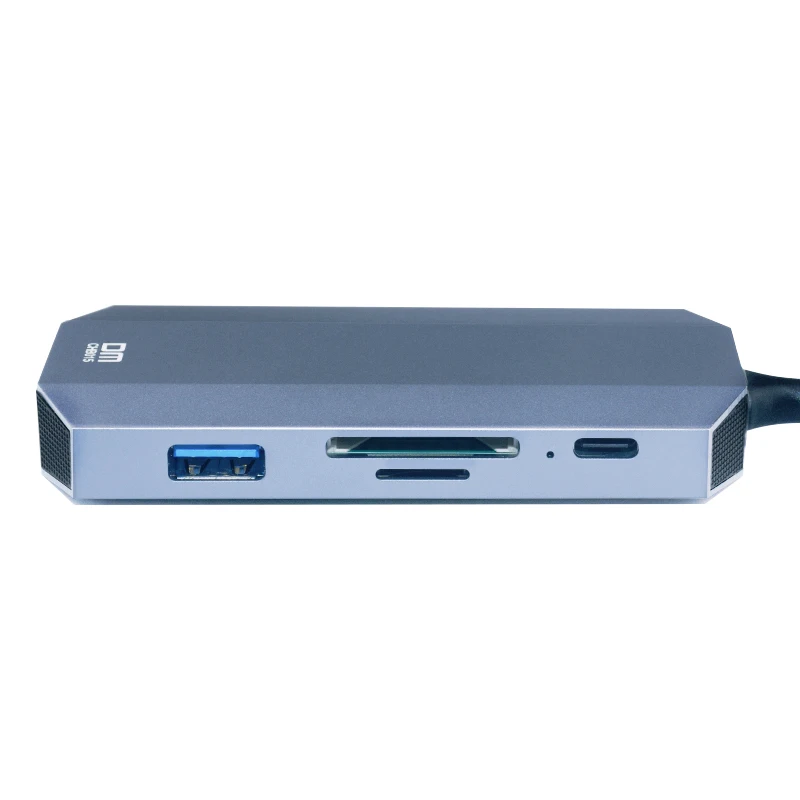 9 в 1 type c концентратор с usb3.0 TF картой SD HDMI PD аудио и 1000 Мбит/с ethernet порт Поддержка