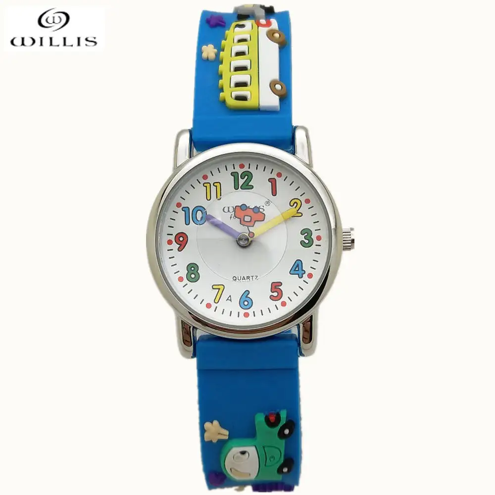 Бренд WILLIS Time Teacher Маленькие Мальчики Детские Первые наручные часы Детские часы с героями мультфильмов 3D машинки детские часы для мальчиков