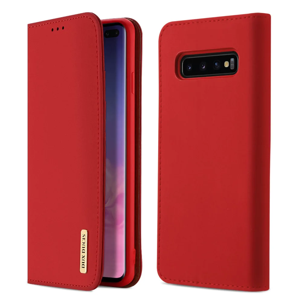 Роскошный чехол книжка для Samsung Galaxy S20 plus ultra Note10 S10 Plus S10e бумажник из воловьей кожи