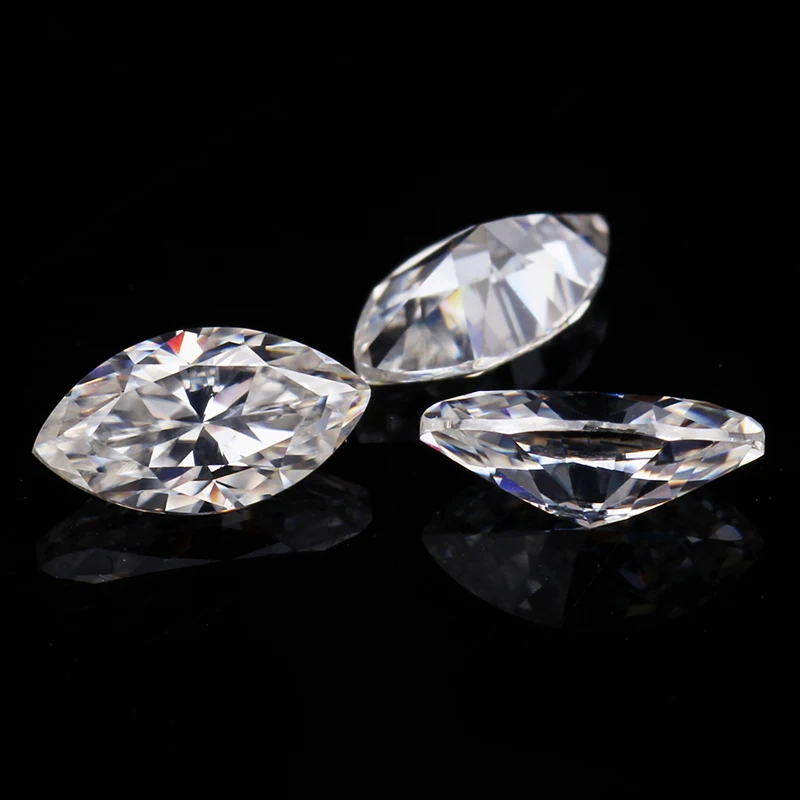 Moissanite Горячая продажа marquise 4*2 мм E/F ясность модные моиссаниты камни для ювелирных