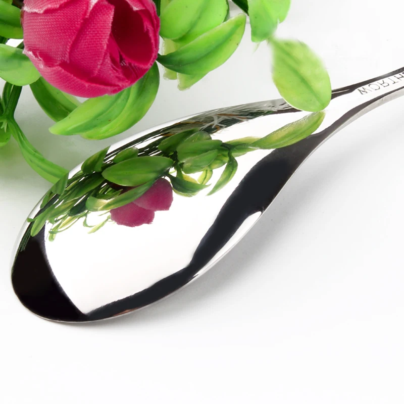 Китайские традиционные детские ложки из нержавеющей стали 4/6/10 шт./лот маленькая