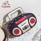 Женская сумка через плечо Fun, модная Повседневная мини-сумка через плечо с радиоприемником, с клапаном, 2019