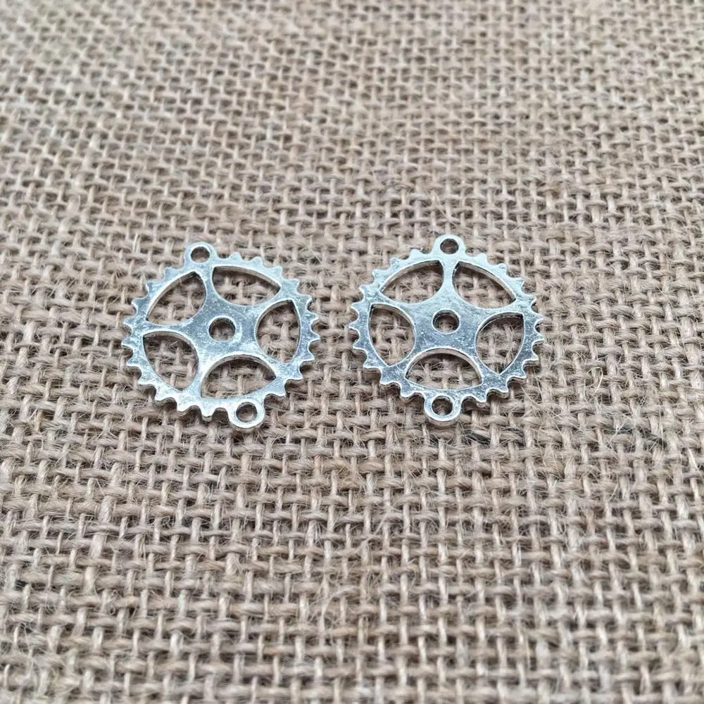 

vintage 10 pcs gear charms gear Pendants fit DIY handmade necklace earring bracelet charms Jewelry Making 28*24mm