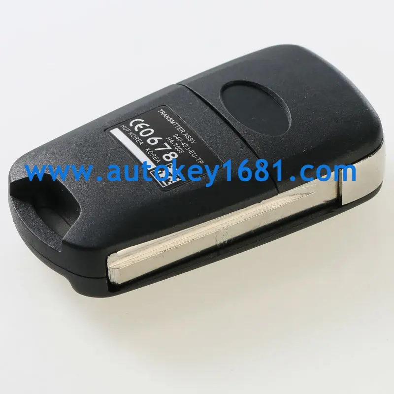 Free Shipping 3 Button Replacement Remote Key Shell For Hyundai Solaris Flip Car Blank Case Cover Fob with logo | Автомобили и