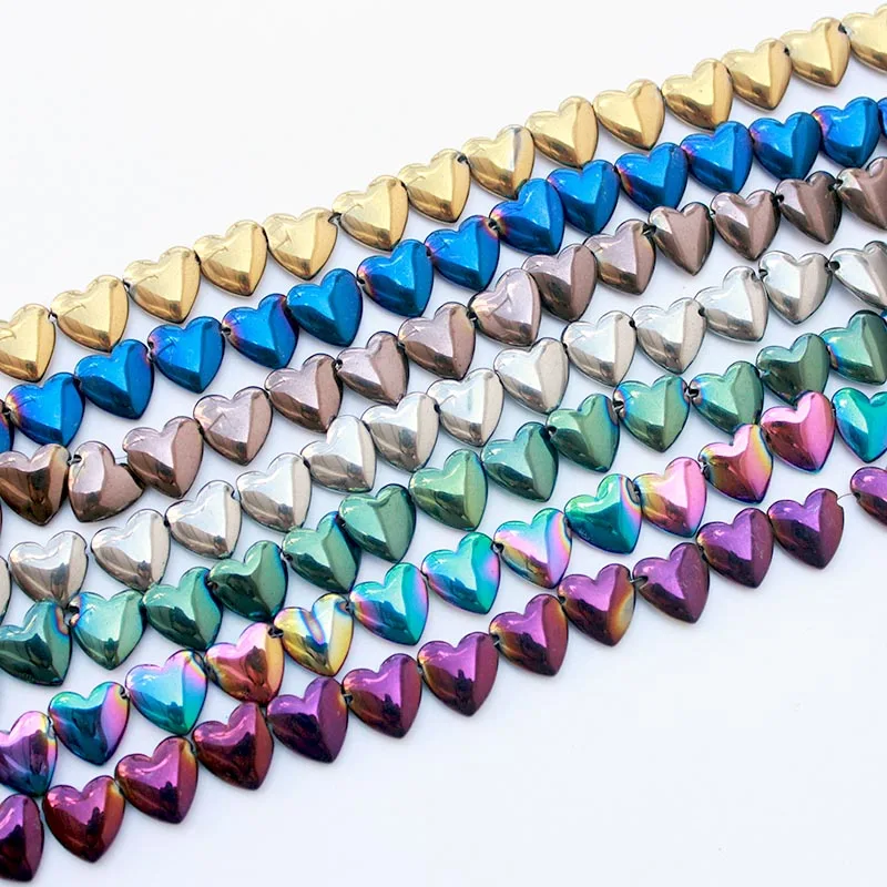 1 нитка/лот натуральный камень Радуга/Золото Свободные гематит бусины в форме