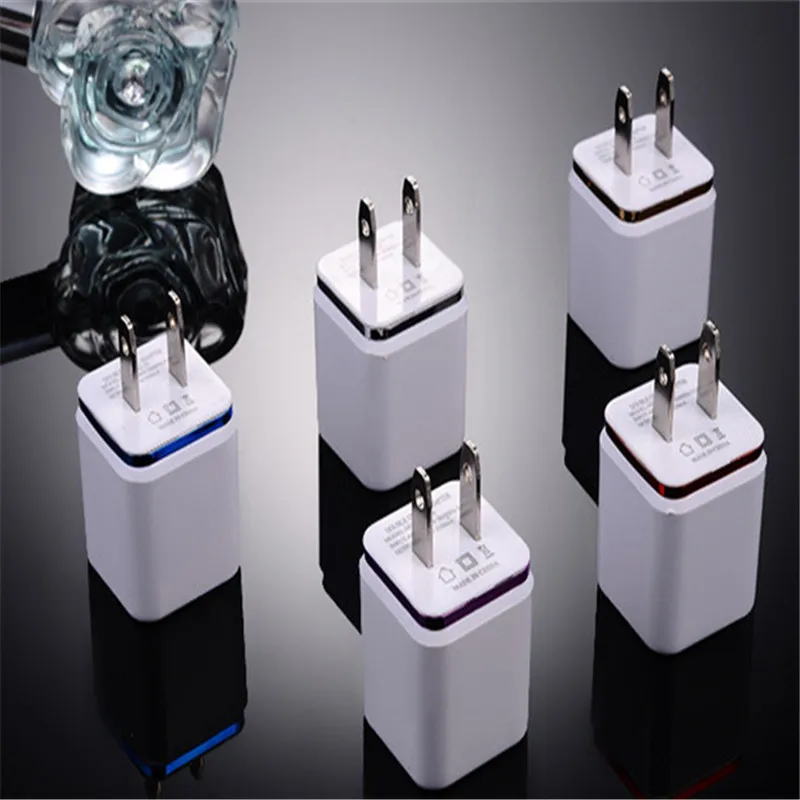 Универсальный 5V 2.1A USB Быстрая зарядка 1A для Iphone ЕС нам Подключите мобильный