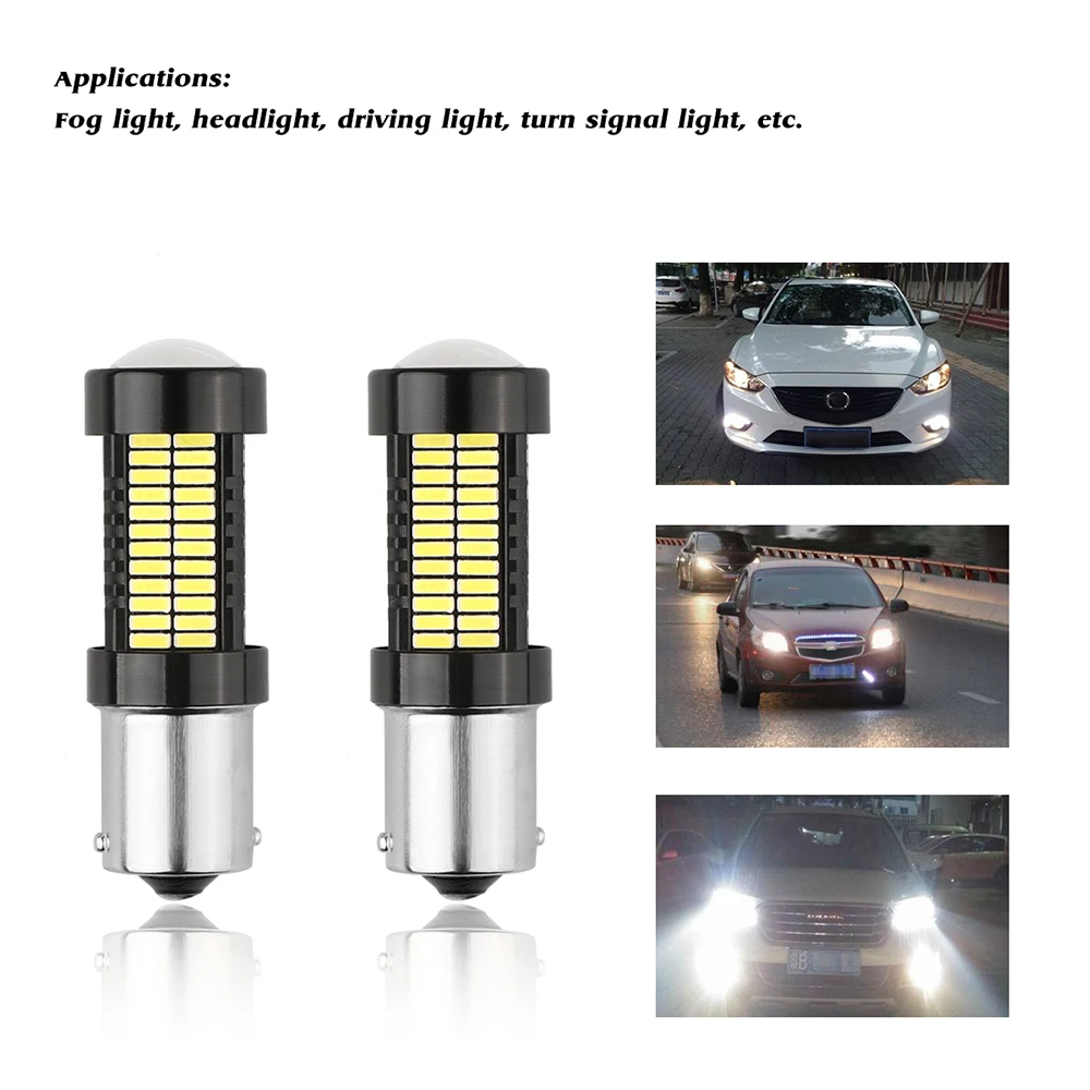 2шт Автомобильный головной светильник DRL Дневной ходовой для вождения 40 Вт 1156 4014SMD