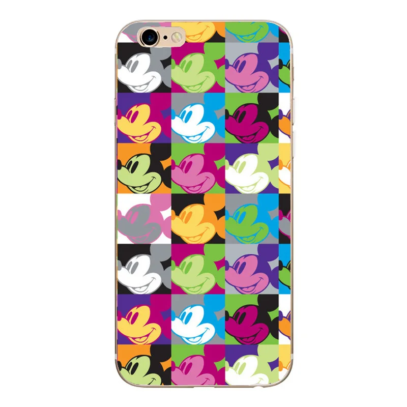 Мягкий силиконовый прозрачный чехол из ТПУ для iphone 6s с рисунком Микки Минни 6 7 8 Plus