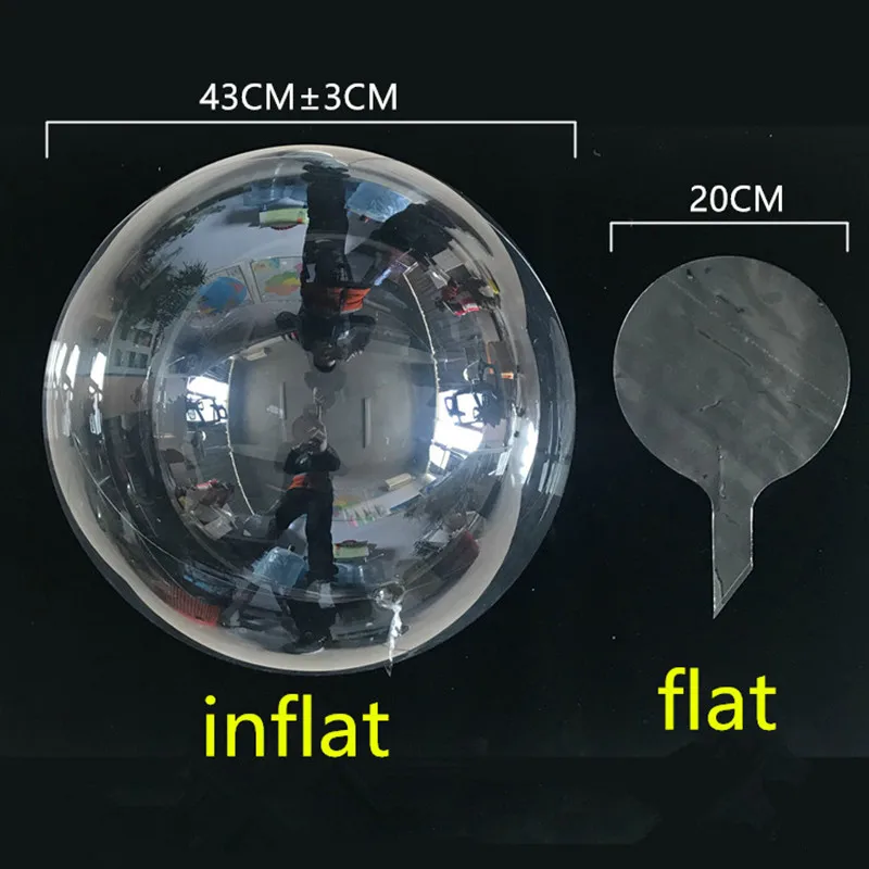 20inch balloon 1 шт. 3 м светодиодные шары 20 дюймов светящиеся светодиодные шары прозрачные круглые декоративные пузырьки свадебные, вечерние, декоративные шары - Цвет: 20inch balloon