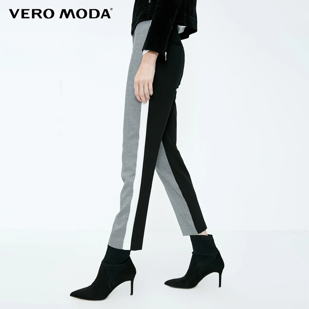 Vero Moda новые женские брюки женские брюки-стрейч в клетку с молнией спереди | 318350519