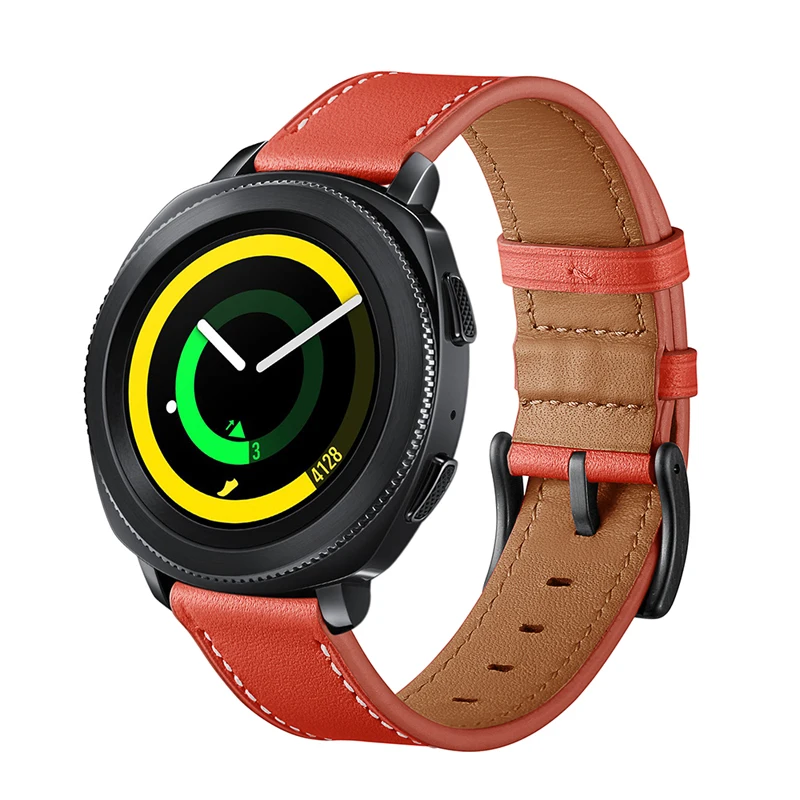 Умные часы YILIZOMANA 20 мм кожаный ремешок для Samsung Gear S2 Classic/Frontier Galaxy Watch 42 часов Huawei Fossil