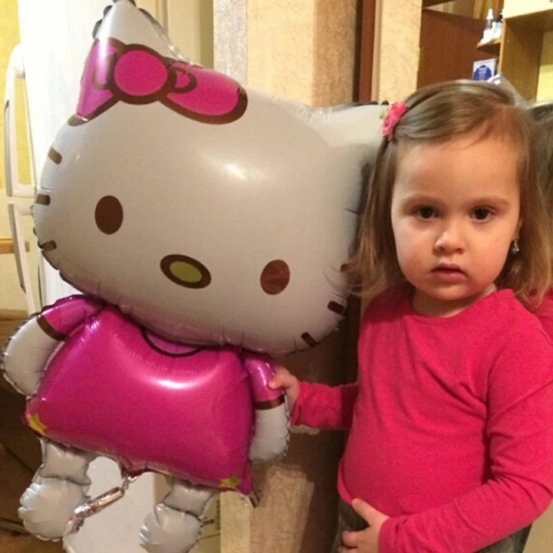 116*68 см размер L Hello Kitty кот фольга шар 80*48 M мультфильм украшение для дня рождения