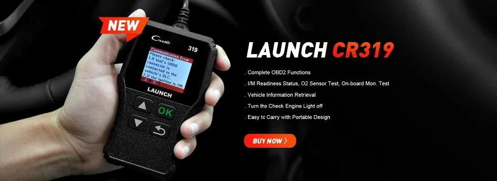 Launch CReader 319 CR319 OBD OBDII диагностический сканер EOBD инструмент автомобильный полный OBD2 сканер код ридер launch CR3001 ELM327